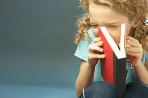 girl with book